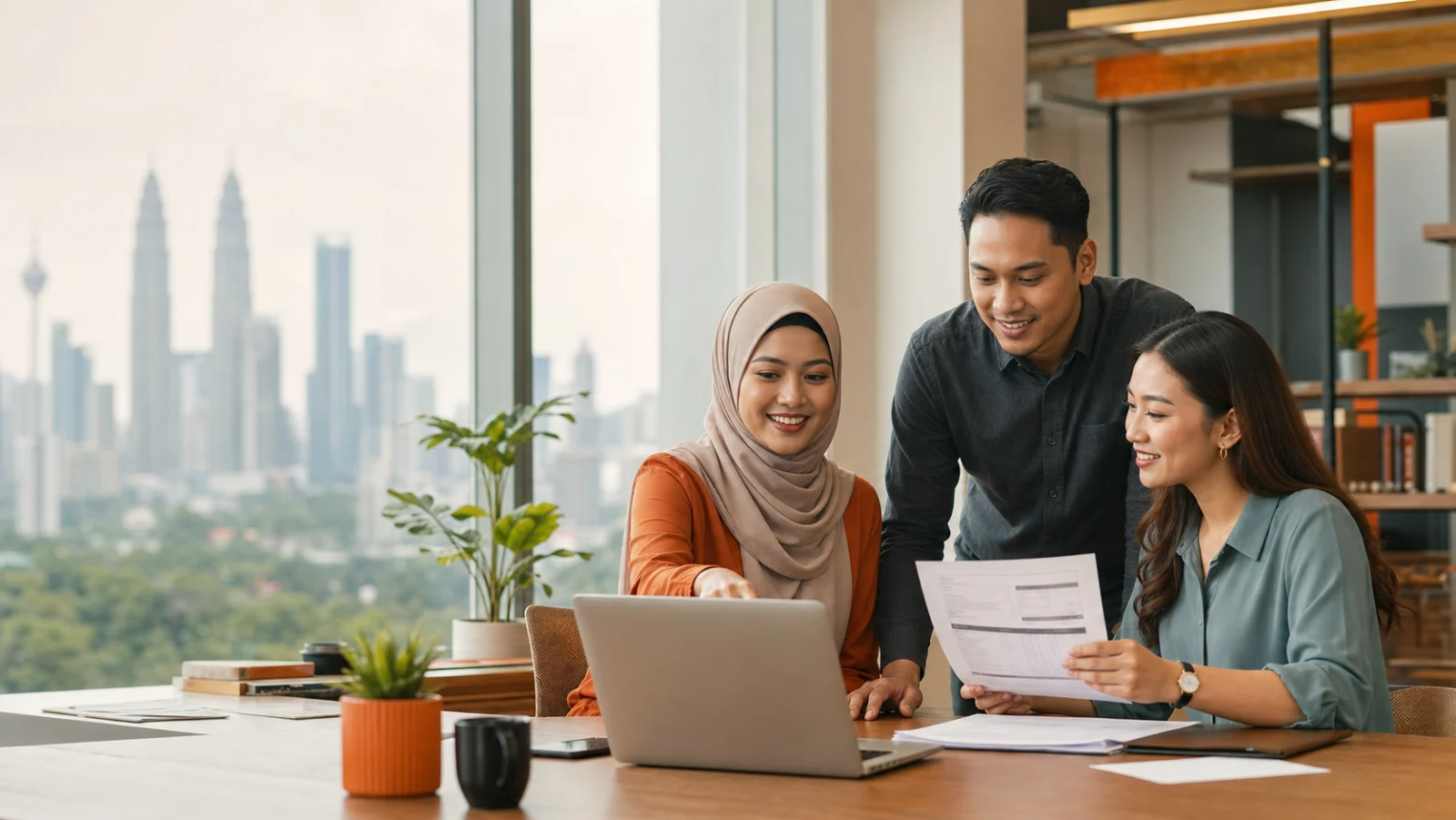 Malaysian finance team preparing LHDN e-Invoices with InvoisPilot